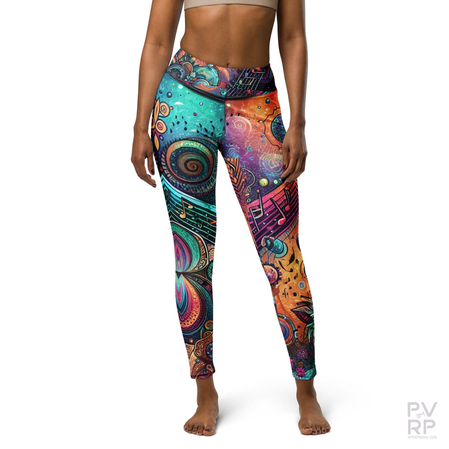 Cosmic Harmony Yoga Leggings-Women's Clothing-PVRP Shop