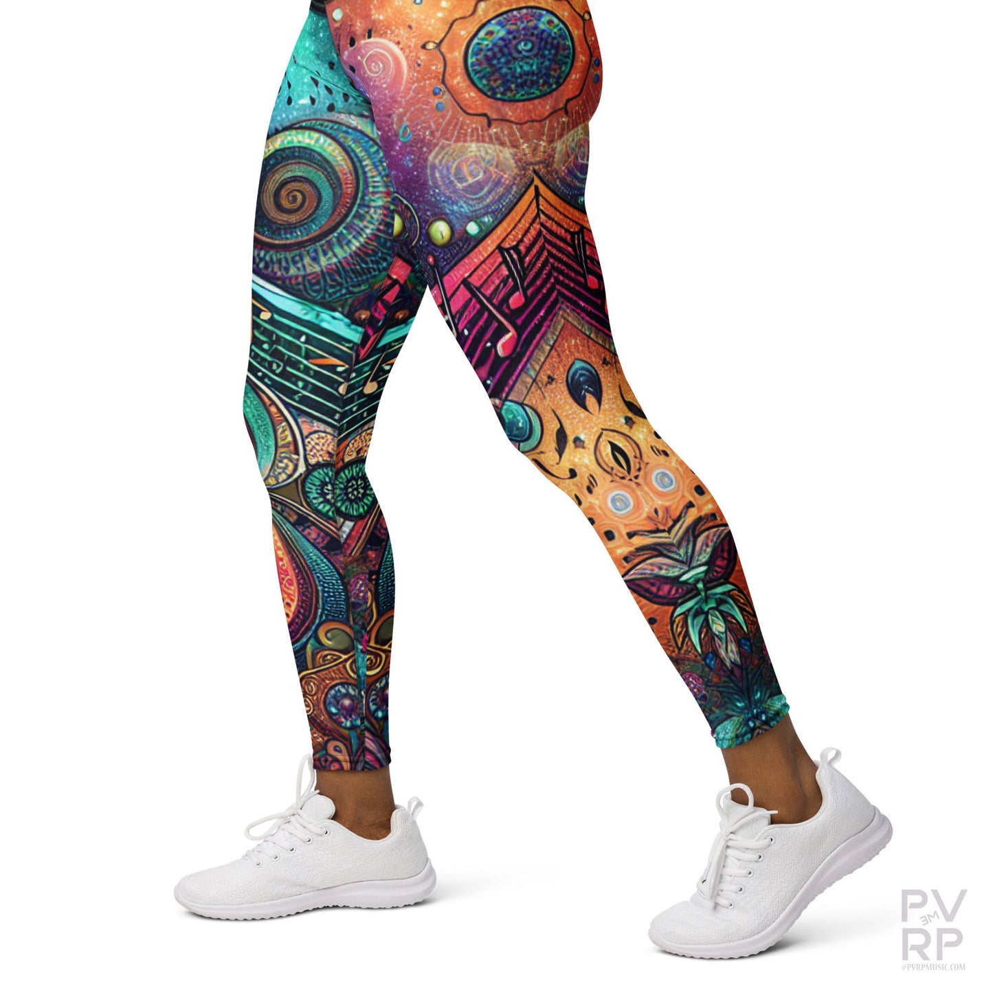 Cosmic Harmony Yoga Leggings-Women's Clothing-PVRP Shop