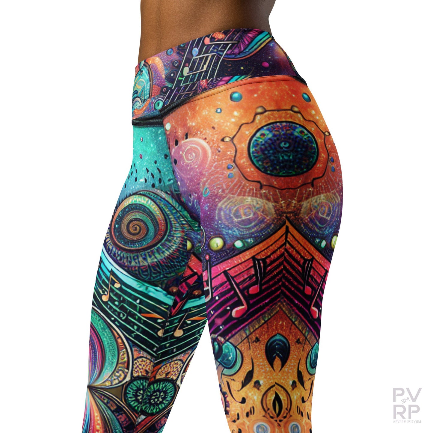 Cosmic Harmony Yoga Leggings-Women's Clothing-PVRP Shop