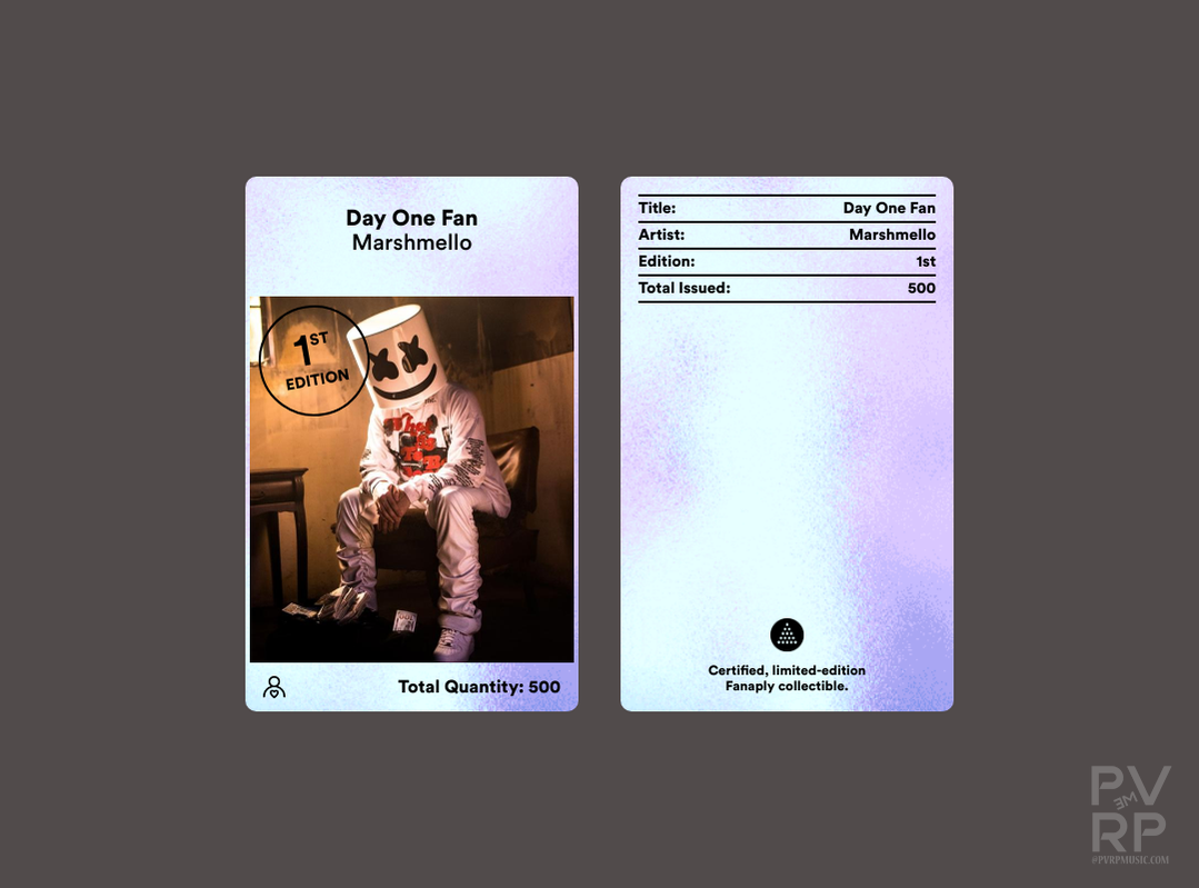 Day One Fan - Marshmello - NFT-PVRP Shop
