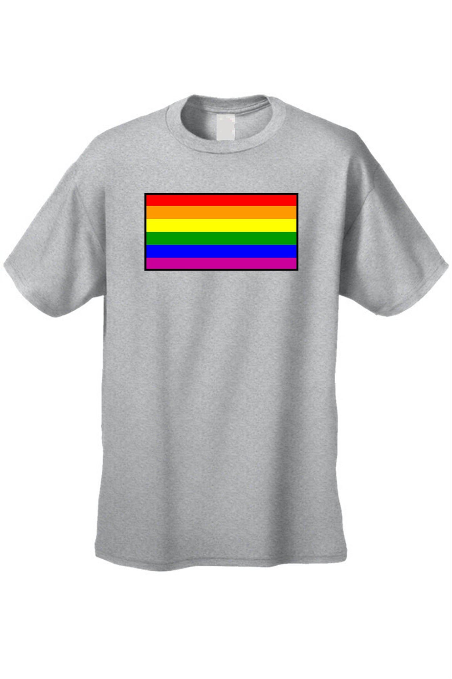Unisex T-Shirt Gay Pride Rainbow Flag Short - PVRP Shop