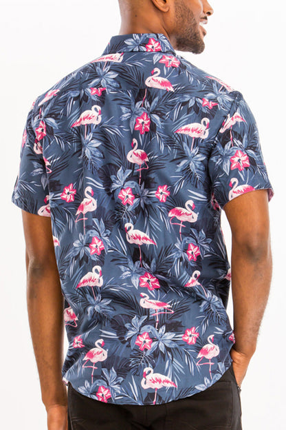 Men's Hawaiian Short Sleeve Shirt-Men's Fashion - Men's Clothing - Shirts-PVRP Shop