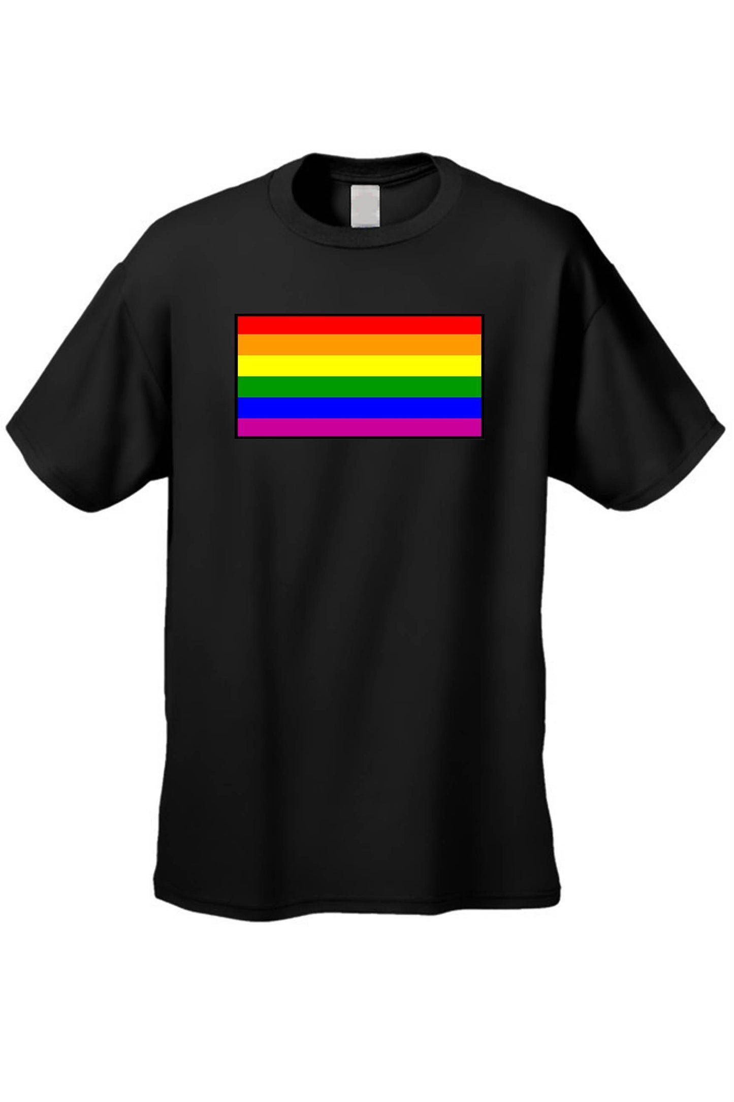 Unisex T-Shirt Gay Pride Rainbow Flag Short - PVRP Shop