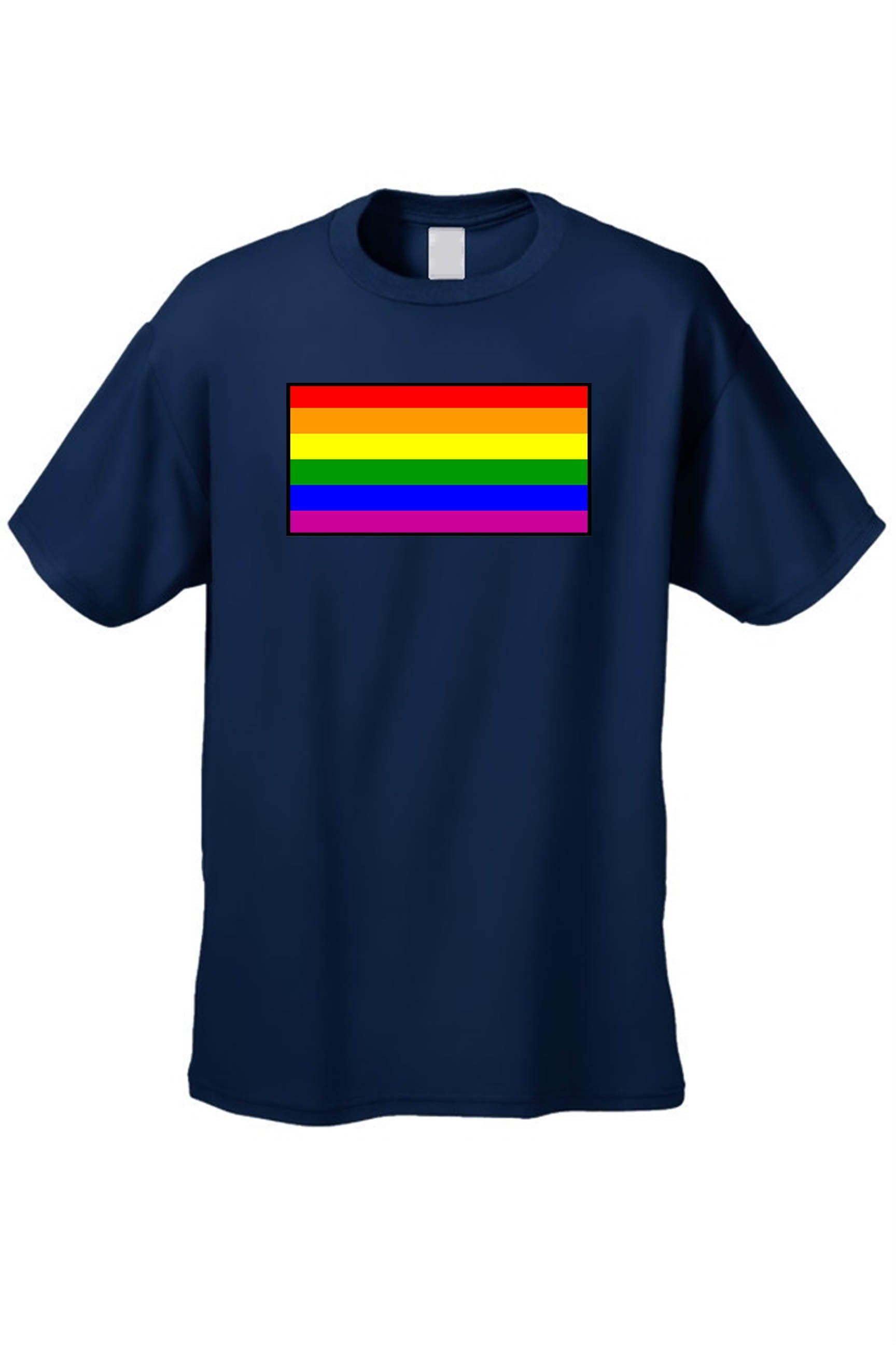 Unisex T-Shirt Gay Pride Rainbow Flag Short - PVRP Shop