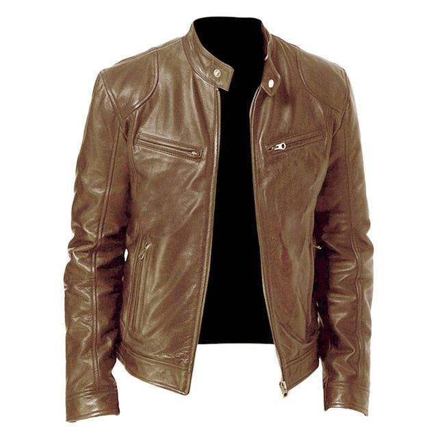 Men Black Leather Jacket - PVRP Shop