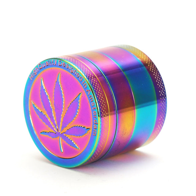 Rainbow Herb Metal Grinder 40mm with Pollen Catcher - PVRP Shop